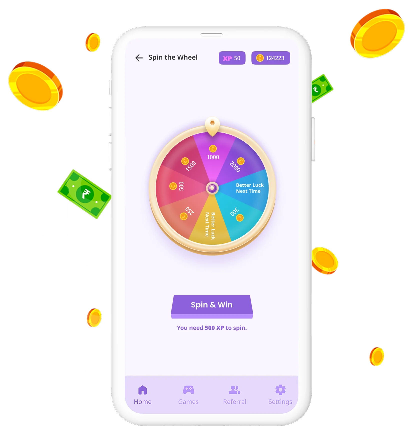 Spin the Wheel & Earn